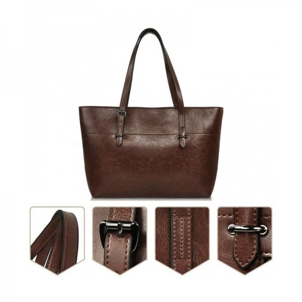 TOTE BAG FOR WOMEN VEGAN LEATHER HANDBAGS WITH LARGE Capacity Concise SHOULDER BAG